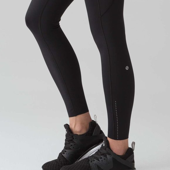 Lululemon Fast And Free 7/8 Tight Black Leggings 2 - Picture 6 of 7